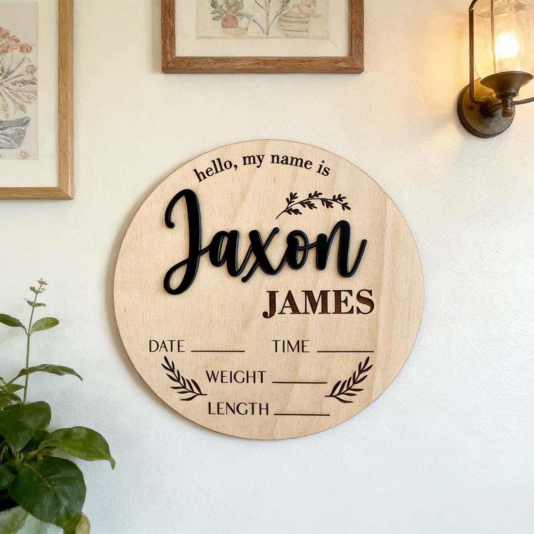 1Pc Custom Baby Announcement S - огляд і ціна Industrial Laser Power