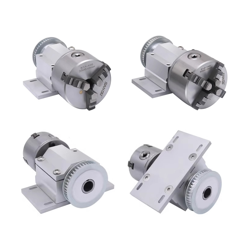 3 Jaw Chuck 100mm 80mm 4 Jaw C - огляд і ціна Rotary Axis Laser Engraver