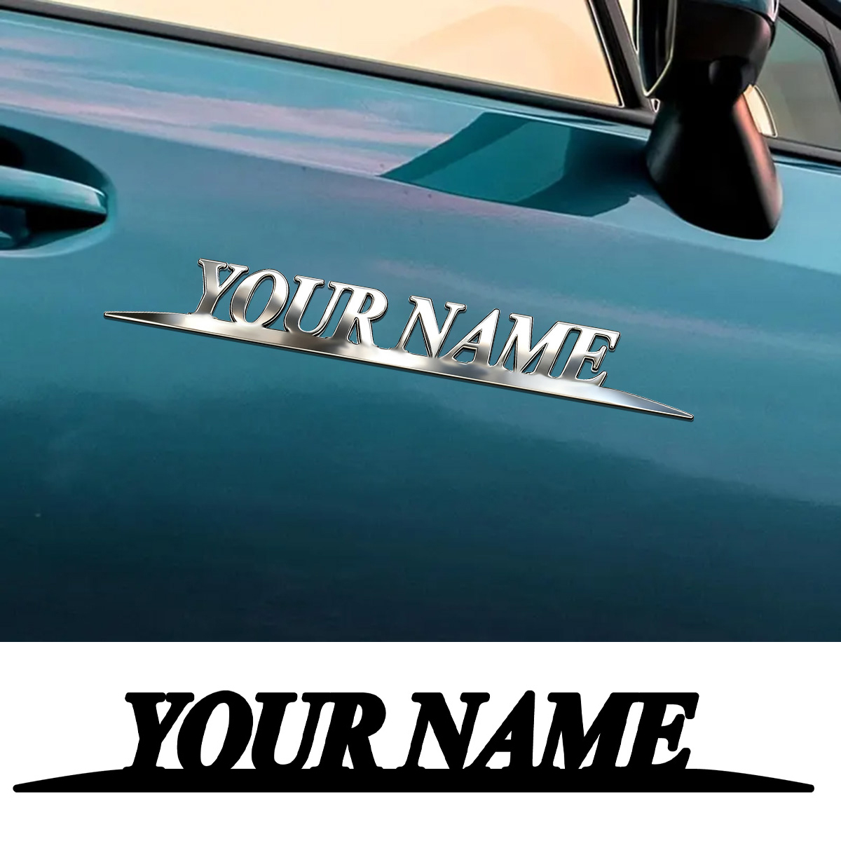 Metal Trendy YOUR NAME Sticker - огляд і ціна Industrial Laser Power