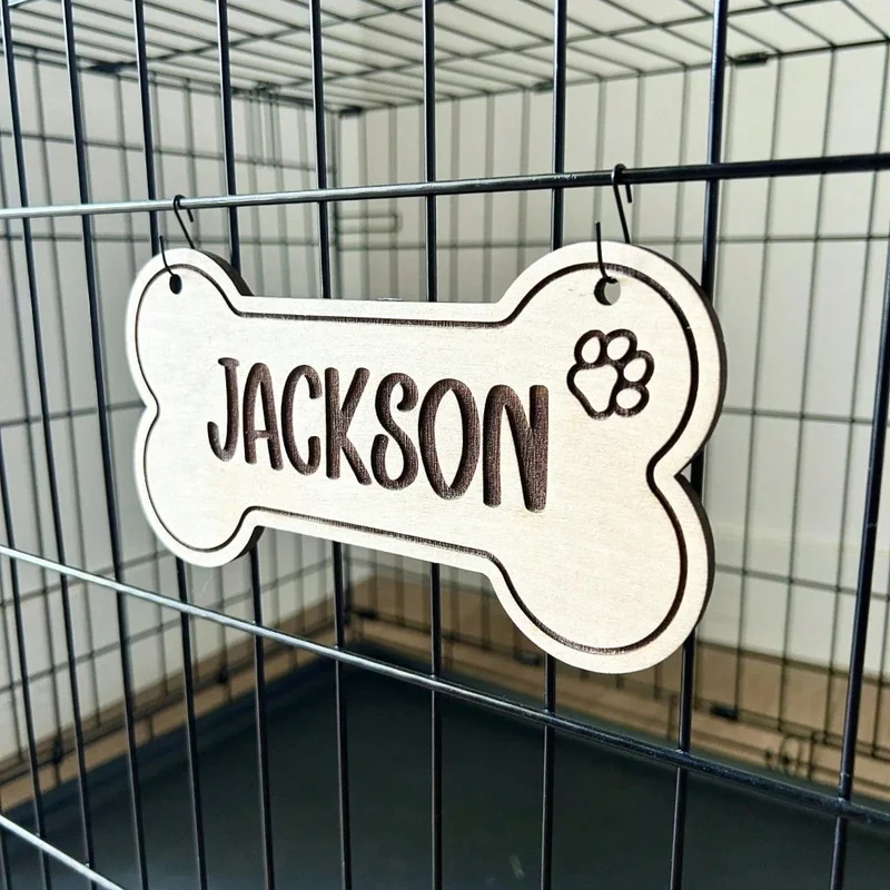 5PCS Custom Wooden Dog Tag - P - огляд і ціна Industrial Laser Power