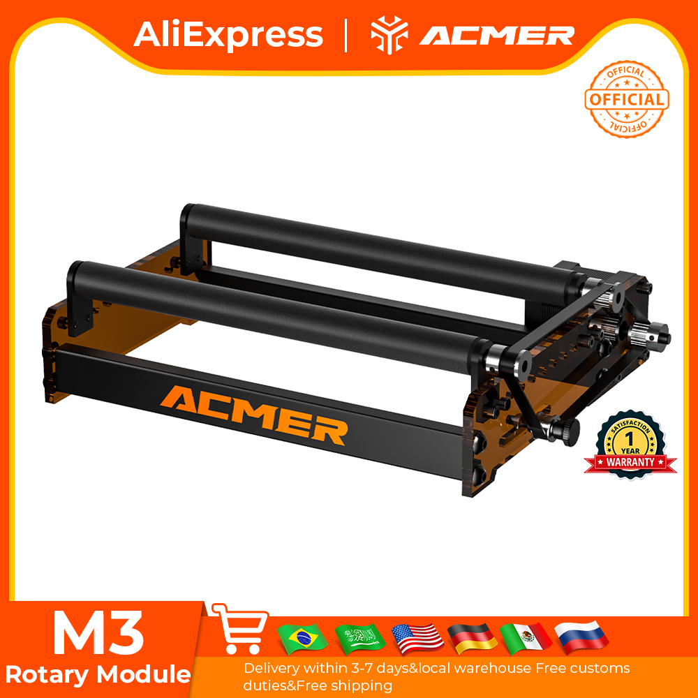 ACMER M3 Laser Rotary Roller 3 - огляд і ціна Rotary Axis Laser Engraver