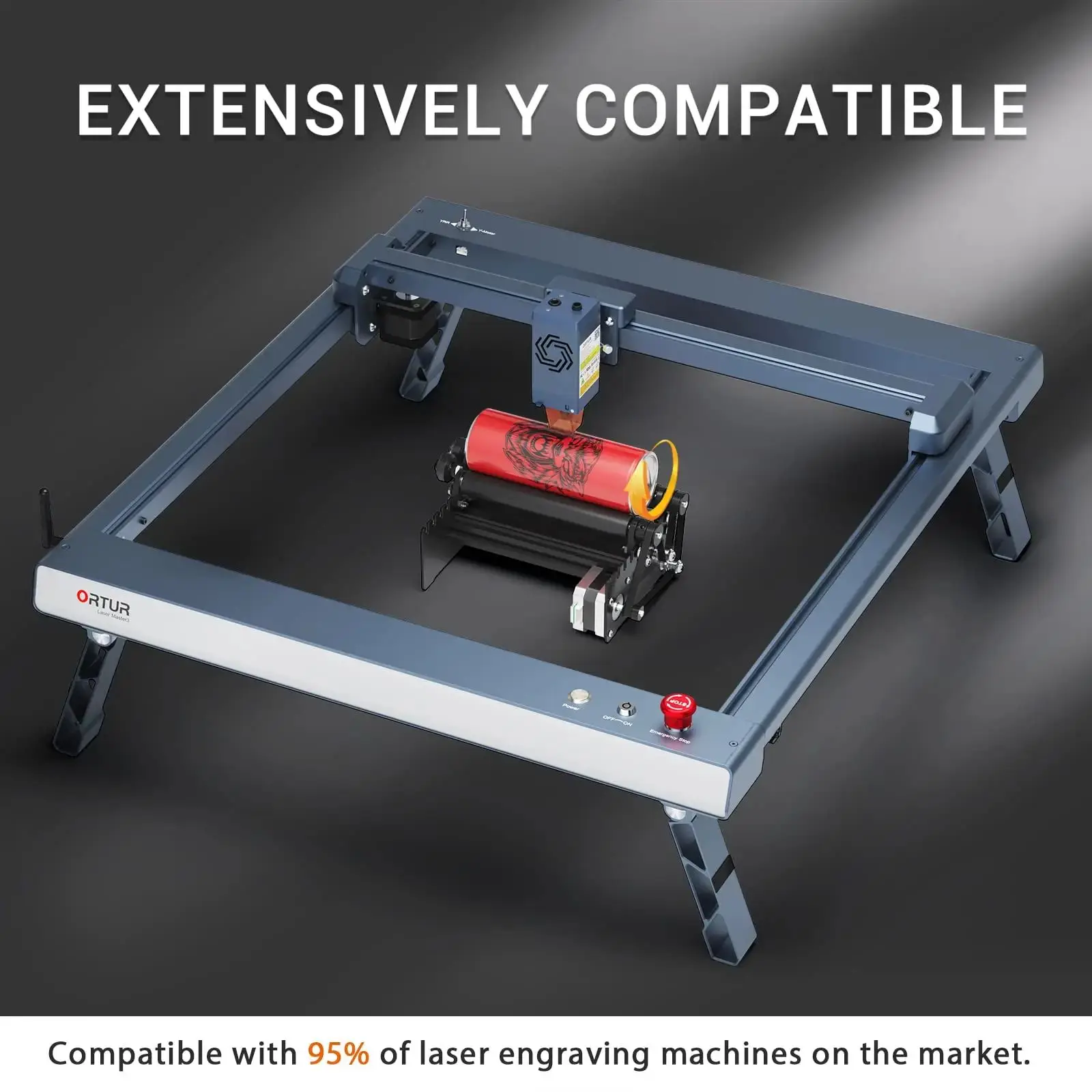 ORTUR Laser Rotary Roller Tool - огляд і ціна Rotary Axis Laser Engraver