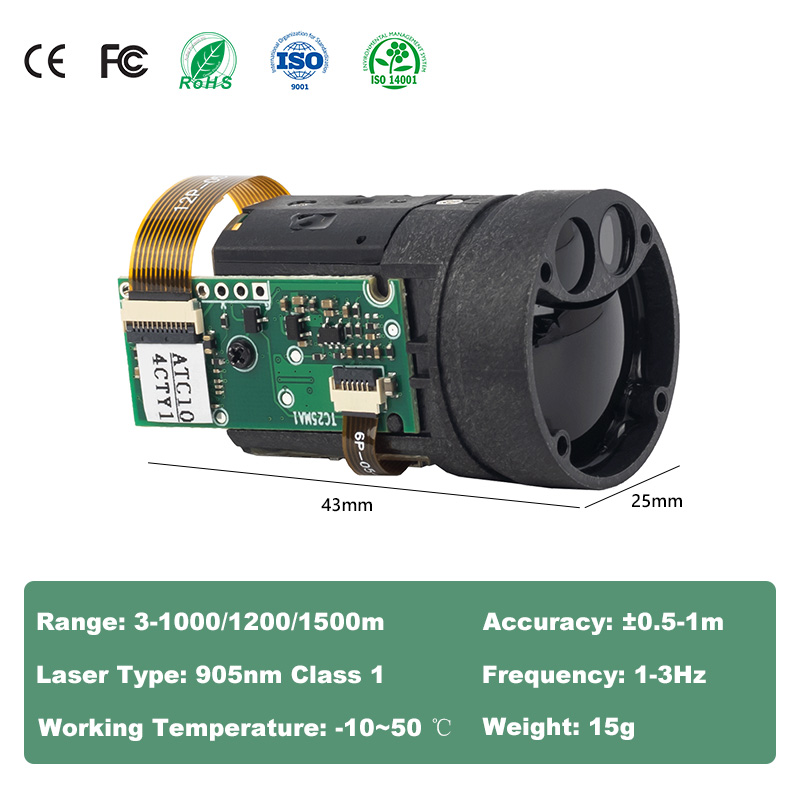 Light Weight 1000m  Night Visi - огляд і ціна Industrial Laser Distance Measuring Device