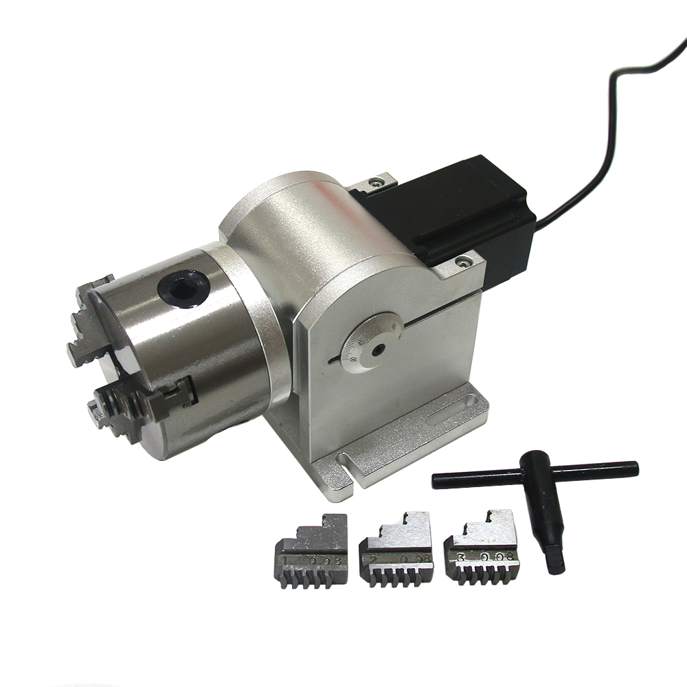 3 Claws Rotary Axis 80mm Chuck - огляд і ціна Rotary Axis Laser Engraver