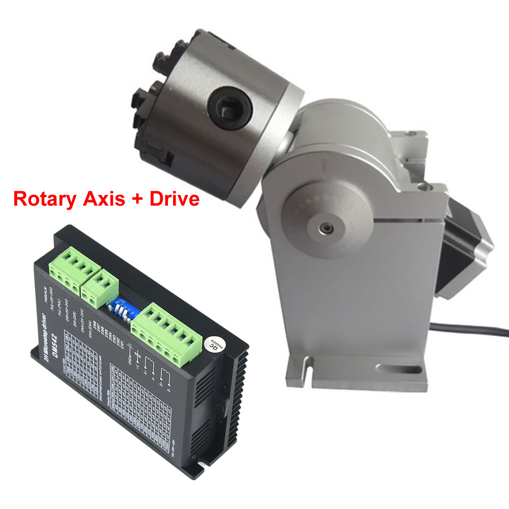 3 Claws Rotary Axis 80mm Chuck - огляд і ціна Rotary Axis Laser Engraver